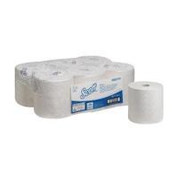 Scott Control 1 Ply White Hand Towel Roll 250m Pack of 6 6620