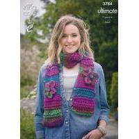 scarves snood and collar in king cole ultimate 3784