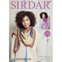 scarves in sirdar colourwheel 8027