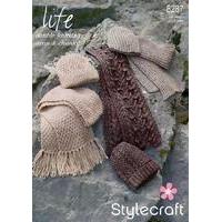 Scarves and Hats in Stylecraft Life DK, Aran and Chunky (8287)