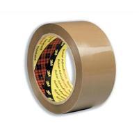 Scotch Low Noise 48mm x 66m Packaging Tape Buff 1 x Pack of 6 3120BT