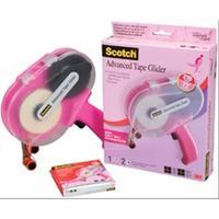 Scotch Advanced Tape Glider & Tape-Pink - Two Rolls .25X36yds 232236