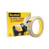 Scotch 19mm x 32.9m Double Sided Tape Permanent Long-life Clear Single