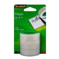 Scotch Magic 19mm x 25m Invisible Matte Tape Refill Rolls Clear 1 x