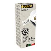 Scotch Clear Magic Tape 19mm x33m Pack of 9 90019339