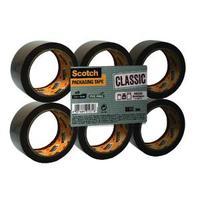 Scotch Buff Packaging Tape Polypropylene 50mmx66m Pack of 6 C5066SF6