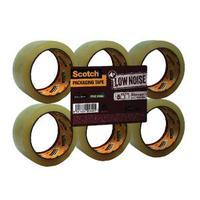 Scotch Clear Low Noise Tape 48mmx66m Pack of 6 3707