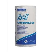 Scott Performance Toilet Tissue 2-Ply 2 Rolls of 320 Sheets Pack of 18