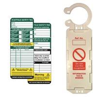 Scaffold Tag Kit - Single (1 Claw Tag Holder, 2 Inserts & 1 Pen)