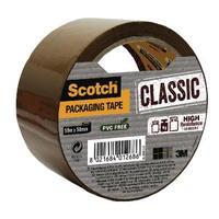 scotch classic packaging tape 50mmx50m brown cl5050sb