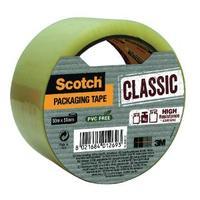 scotch classic packaging tape 50mmx50m clear cl5050st