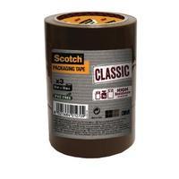 scotch classic packaging tape 50mmx50m brown cl5050t3b