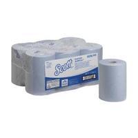 Scott Essential Slimroll 1 Ply Blue Hand Towel Roll 190m Pack of 6