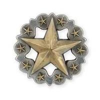 Scalloped Star Concho 1-1/4in