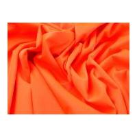Scuba Bodycon Stretch Jersey Dress Fabric Fluorescent Orange