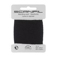 scanfil mending darning wool 15m dark green