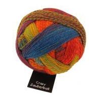 Schoppel Wolle Crazy Zauberball Sock Knitting Yarn 1702 Orange/Pink/Green/Blue