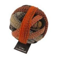 Schoppel Wolle Crazy Zauberball Sock Knitting Yarn 2092 Wine/Orange/Brown/Grey