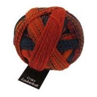 schoppel wolle crazy zauberball sock knitting yarn 1537 orangeredblue