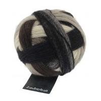 schoppel wolle zauberball sock knitting yarn 1993 creambrowngrey