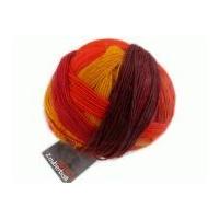 Schoppel Wolle Zauberball Sock Knitting Yarn 2203 Orange/Red/Wine