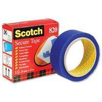 Scotch 820 (35mm x 3m) Anti-Tampering Secure Tape (Blue)