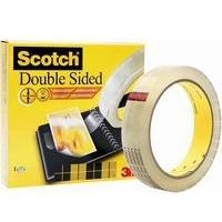 Scotch (25mm x 33m) Artists Double Sided Tape (Clear) with Liner for Mounting and Holding (Pack of 6)