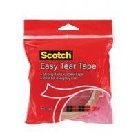 scotch easy tear 19mm x 30m adhesive tape clear pack of 1 roll