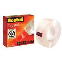 Scotch Crystal 600 (19mm x 33m) High Clarity Long-life Hand-Tearable Adhesive Tape (Clear)