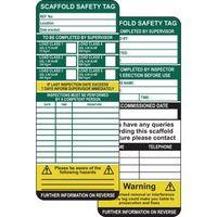 SCAFFOLD TAG BOX KIT. ASSESSMENT KIT FOR SCAFFOLDING TO HELP COMPLY WITH WORK AT HEIGHT REGULATIONS. CONSISTS O