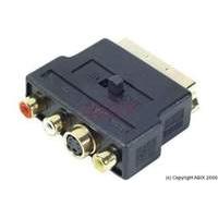 scart to s vhs rca adapter gold plated