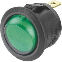 SCI R13-112B B/G 200V Rocker Switch Illuminated Green SPST On-Off ...