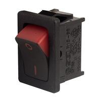 SCI R13-66A3 RED SPST Red \'visible On\' Rocker Switch