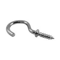 Screw Cup Hook Zinc Plated Packs of 10