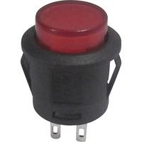 SCI R13-523AL-05RT 1.5A Illuminated Pushbutton Switch Red LED SPST...