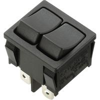 SCI R13-33PAA-02 Rocker Switch Red LED 6A 2 x 2P SPST On-Off