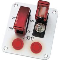 SCI R18-P2A Control Panel with 2x SPST Toggle Switches 12V DC 20A