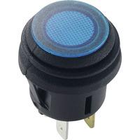 SCI R13-527BL-02YL 6A Illuminated Pushbutton Switch Yellow Neon 4P...