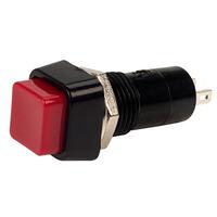SCI R13-23A RED SPST Non Latching Red Push Switch