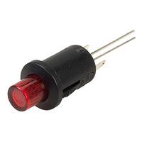 SCI R13-529BL RED 2 SPST On-off Locking LED Push Switch