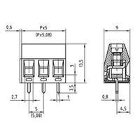 Screw terminal 1.50 mm² Number of pins 4 AK350/4-5.0-V PTR Green 1 pc(s)