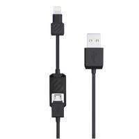 Scosche smartSTRIKE (0.9m) Micro USB and Lightning Charge and Sync Cable (Black)