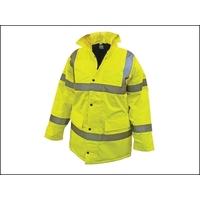 scan hi vis motorway jacket yellow extra extra large