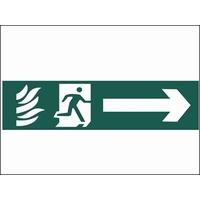 Scan Running Man Arrow Right - PVC 200 x 50mm