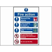 Scan Fire Action Procedure - PVC 200 x 300mm SCA0178
