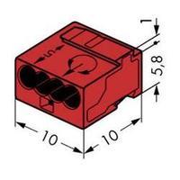 Screw terminal flexible: 0.6- rigid: -0.8 mm² Number of pins: 4 WAGO 1 pc(s) Red