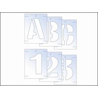 Scan Letter & Number Stencil Kit 50mm