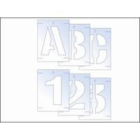 Scan Letter & Number Stencil Kit 100mm