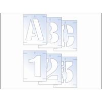 Scan Letter & Number Stencil Kit 25mm