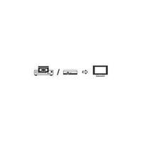 SCART TV/receiver Cable [1x SCART plug - 1x SCART plug] 2 m Black SpeaKa Professional